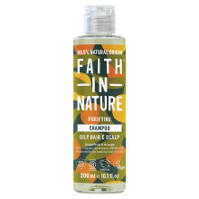 Faith In Nature 300ml Natural Grapefruit & Orange Shampoo, Invigorating, Vegan & Cruelty Free, No SLS or Parabens, For Normal to Oily Hair