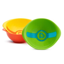 Munchkin 3 Pack White Hot Toddler Bowls | Heat Alert Safety | Feeding Bowls