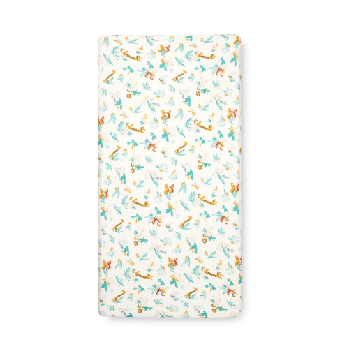 Tutti Bambini Cot Bed Fitted Sheets Cotton 2 Pack - Run Wild - 120x60cm 1
