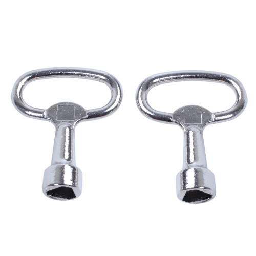 Key slot for bolt Triple-cornered Triangular metal panel 8 mm x 2 1