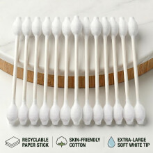 400pcs CGR Baby Safety Cotton Buds with Large Tips for Newborn Babies
