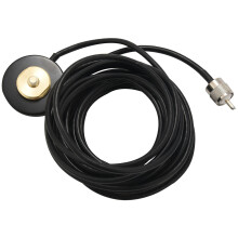 Tc-M55 2.16 Inch Nmo Magnetic Mount Base (Indoor) With 5M(16.4Ft) Rg58 Coaxial Cable Pl-259 Plug For All /Vhf/Uhf Nmo Antenna