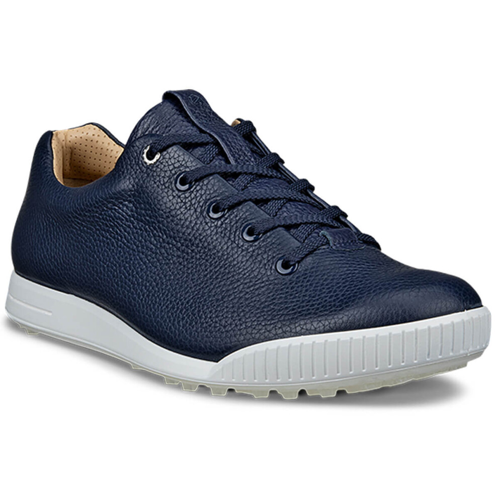 Ecco (Uk 9-9.5, Marine) Mens 2026 Golf Street Retro Hybrid Waterproof Leather Spikeless Golf Shoes