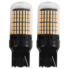 Lâmpadas LED para Carro 2 PeçAs 3157 P27-7W T25 LED P27W Canbus Lâmpada de Alta PotêNcia Sem Erro Sem Erro Luz Reversa Gire um Lâmpada de Freio