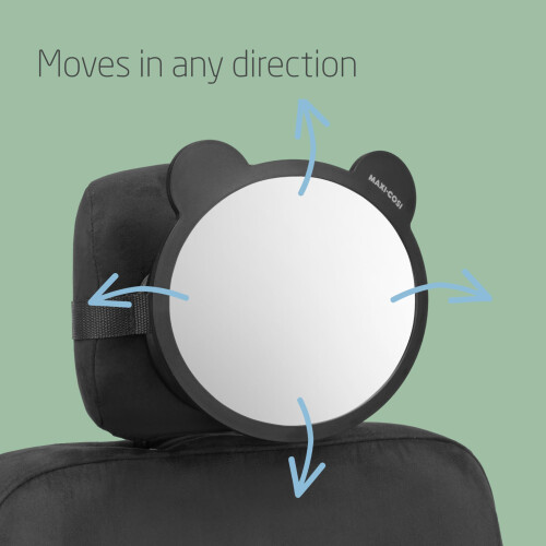 Maxi-Cosi Maxi-Cosi Back Seat Mirror, Car Seat Mirror 360 Adjustable, Wide-Angle View, Ea 1