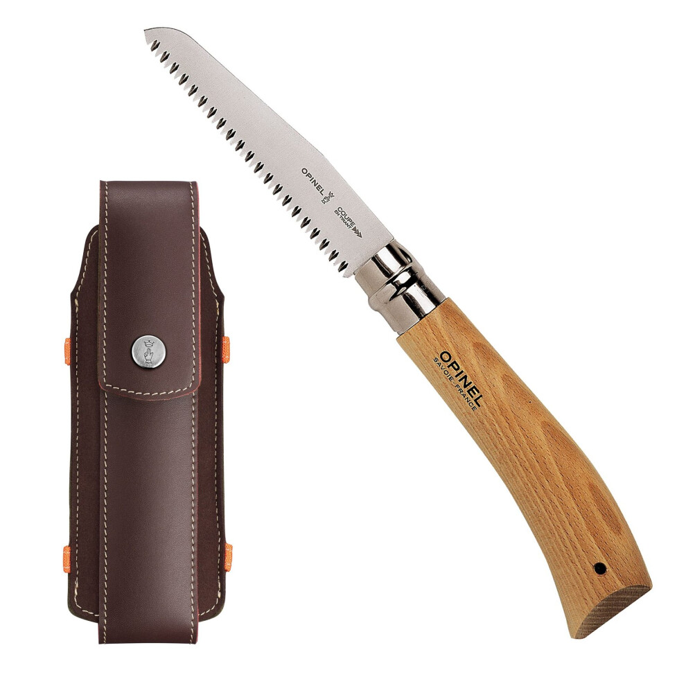 Opinel Tree Pruning Saw - 12Cm Carbon Steel - Pull Action With Pouch