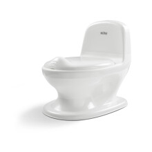 Nuby My Real Potty - Potty Training Toilet with Life-Like Flush Button & Sound | Easy to Clean | Splash Guard | Anti-Slip Base