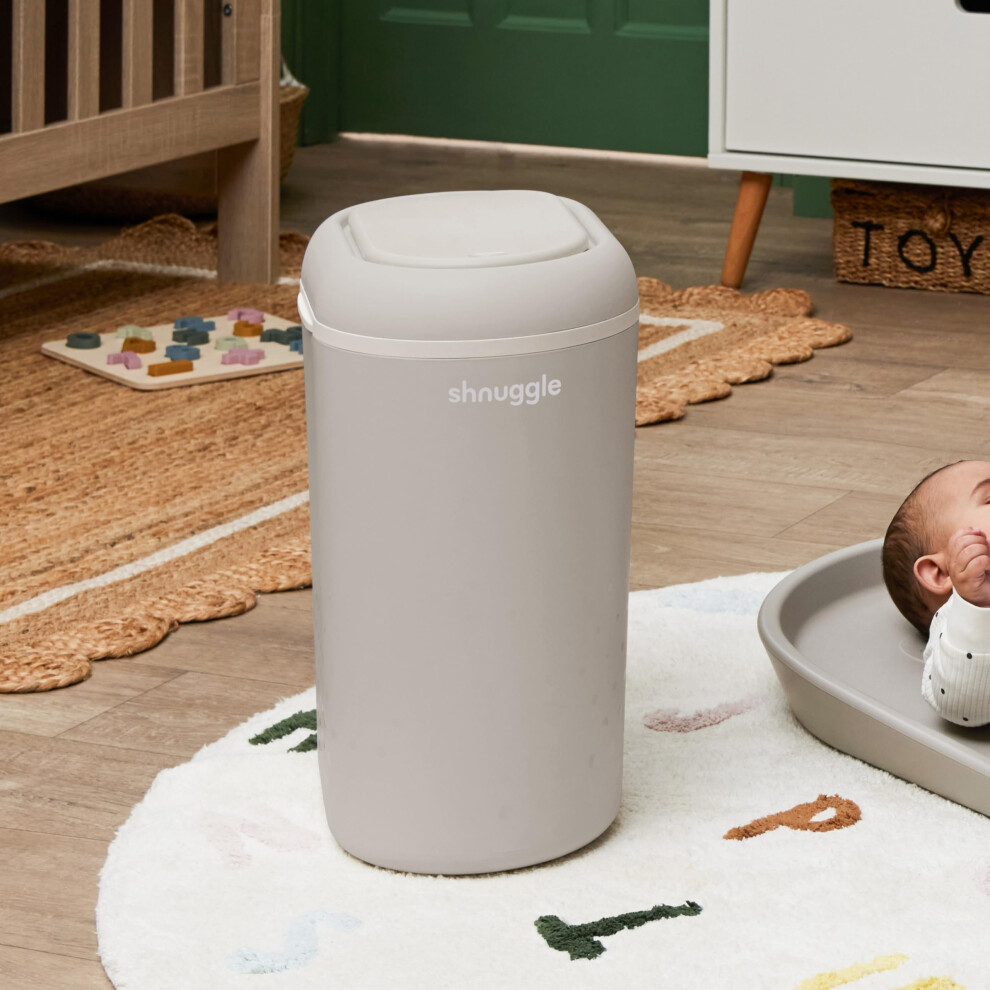 Shnuggle Ecotouch Nappy Bin Diaper Pail Ecofriendly Nappy Disposal Sy