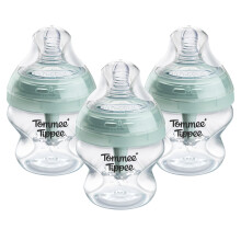 Tommee Tippee Advanced Anti-Colic Baby Bottles for 0m+, Pack of 3 150ml Baby Bot