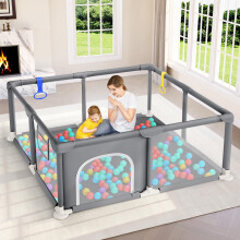 Dripex Baby Playpen, Sturdy Playpens for Baby and Toddlers, Portable Kids Play P