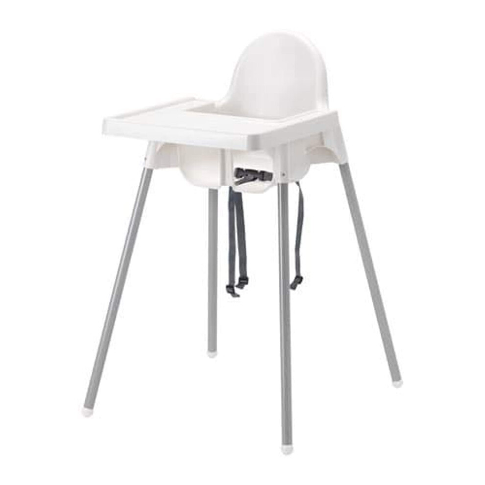 Antilop Highchair With Tray [White] White Ikea