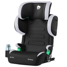 globalkids i-Size High Back Booster Car Seat, Group 2/3 ISOFIX Toddler Car Seat, with Cup Holder, Adjustable Headrest/Backrest/Width, 3–12 Years, 15