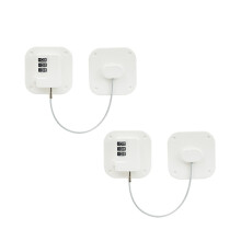 2 PCS White Password Fridge Lock with Strong Adhesive