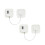 2 PCS White Password Fridge Lock with Strong Adhesive 1