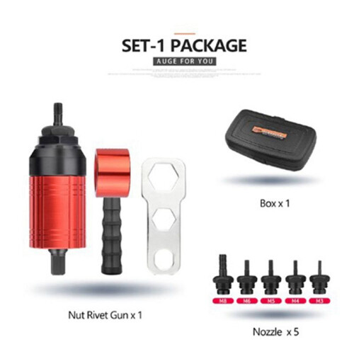 Detachable Manual Electric Rivet Nut Tool Conversion Accessorie Hand Rivet Nut Tool Set Electric Pneumatic Rivet Machine 1