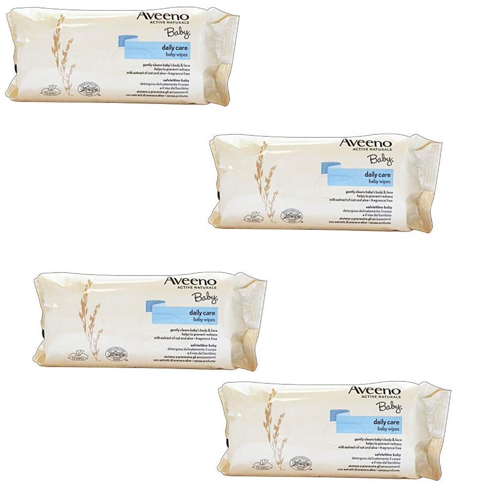 Aveeno Baby - 4 Packs Of 72 Wipes