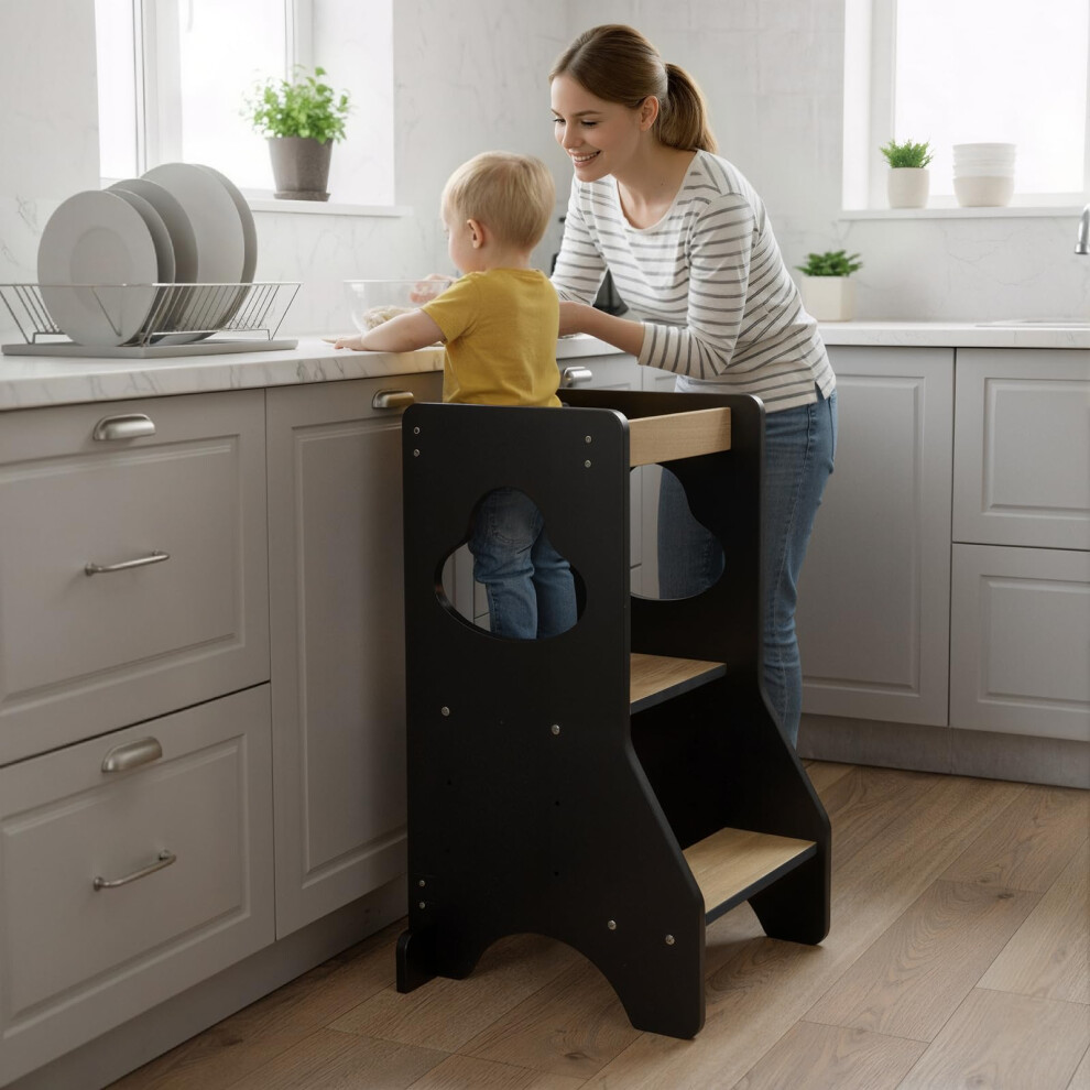 Cosyland Toddler Standing Tower Adjustable Height – Super Stable Kitchen Step St
