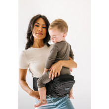 Tushbaby Hip Carrier for Babies & Toddlers (Black) - Safety-Certified, Machine W