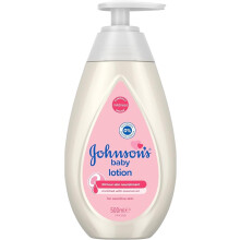 Johnson's Baby Lotion (1 x 500 ml) Nourishing and Hypoallergenic Baby Body Lotion for Delicate Skin with Coconut Oil for 24h Moisture Protection