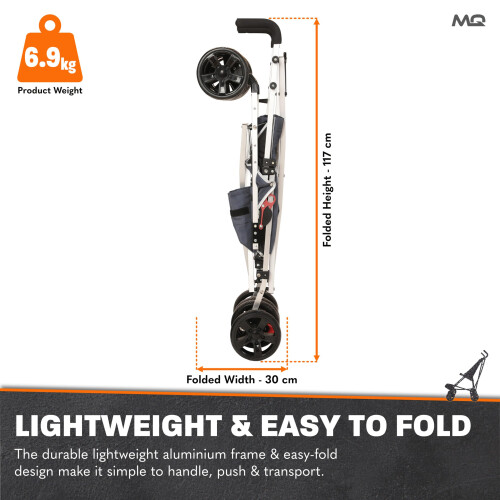 MobiQuip XL Disability Pushchair, Blue - Special Needs Stroller for 2