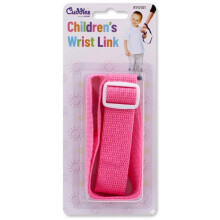 PaulStore Kids Safety Harness Walking Wrist Link Band, Pink Toddler Rein Strap with Adjustable Buckle, Anti Lost Wrist Cuff Leash for Child Safety, O