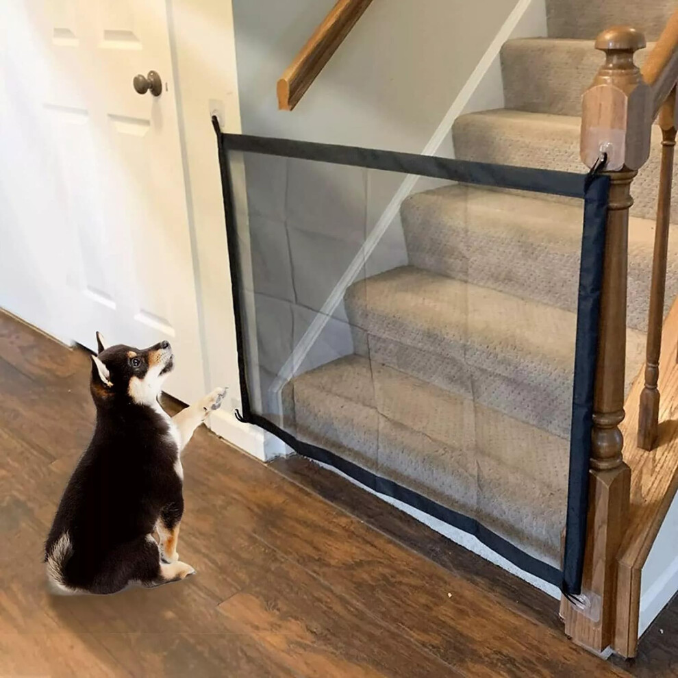 Stair Gates For Dog Gate Magic Gate Pet Safety Gate Dog Stopper Safety Baby Gate Easy Install Anywhere, Stair Gates For Baby Providing A Safe Enclosu Sanjianke-Fs