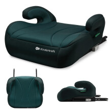 Kinderkraft I-Boost Car Seat, I-Size, 135-150cm, Baby Seat, Booster seat for 9 to 12 Years, Easy to Assemble, Ergonomic Posture, Additional Foam, Gre