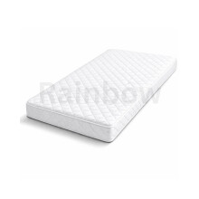 RAINBOW Extra Thick Foam Travel Cot Mattress with Washable Removable Zip Cover –