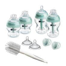 Tommee Tippee Advanced Anti-Colic Newborn Starter Set for Colicky Babies, 150ml and 260ml Self-Sterilising Baby Bottles with Vented Anti-Colic Wand a