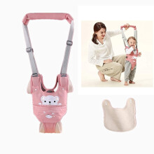 Bambebe Baby Walking Assistant Harness, Baby Reins Toddler Walking Harness Helper with Bibs and Knee Pads Adjustable Standing Up and Walking Learning