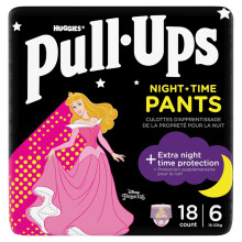 Huggies Pull-Ups, Trainers Night Nappy Pants for Girls - 2-4 Years, Pull-Ups Siz