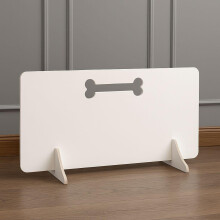 WOODICA Portable White Wooden Pet Gate – Freestanding No-Drill Dog Barrier for Stairs & Doorways, Indoor Puppy Stopper for All Breeds, Easy Move Saf