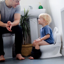 Nuby My Real Potty Potty Training Toilet with LifeLike Flush Button