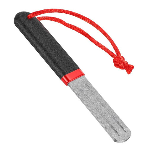 V- Sharpener with Stone Coating, Portable Rapid Sharpening Tool for Fishing Hooks