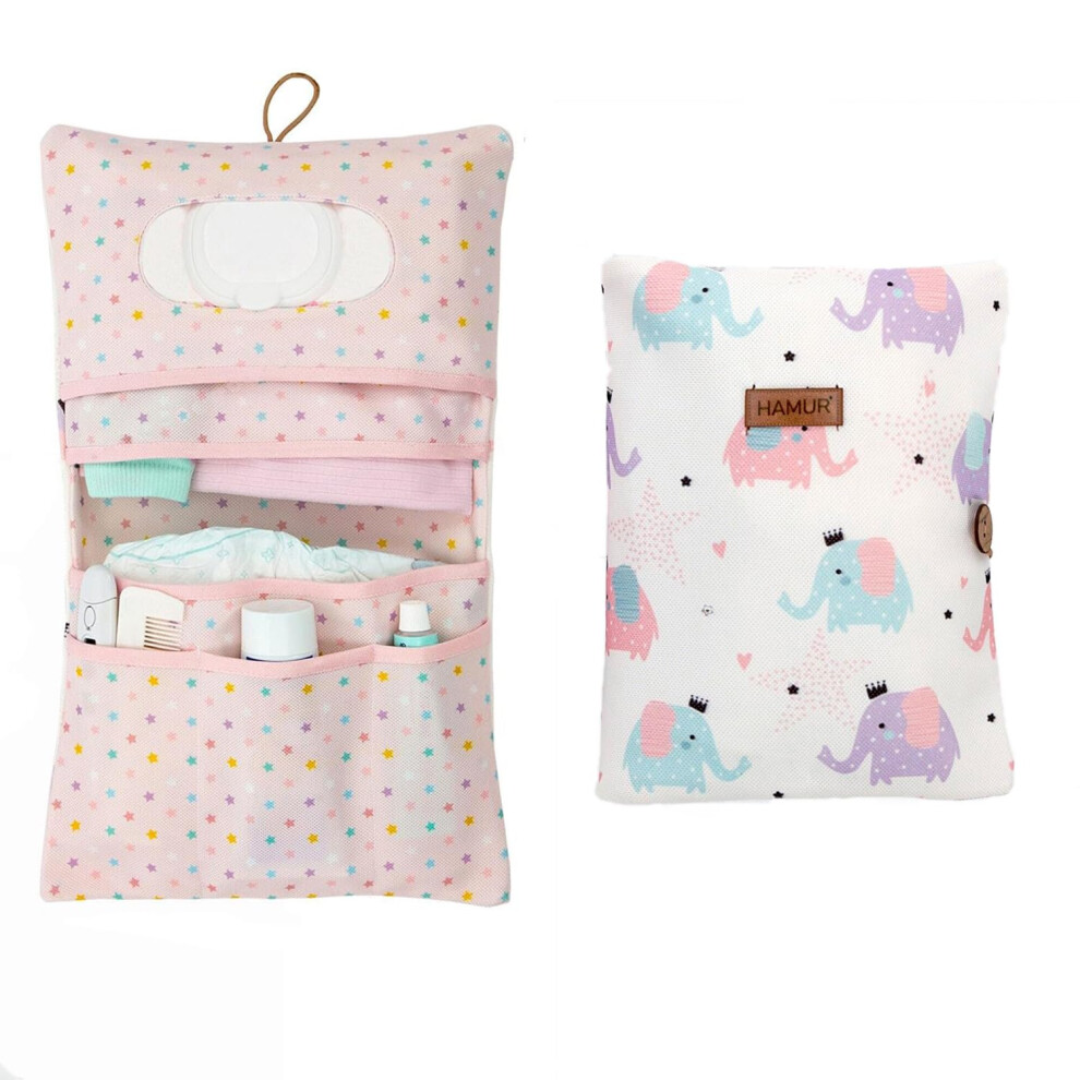 Hamur Home Diaper Bag Organizer And Cosmetic Bag 2In1 - Small Diaper Bag For On
