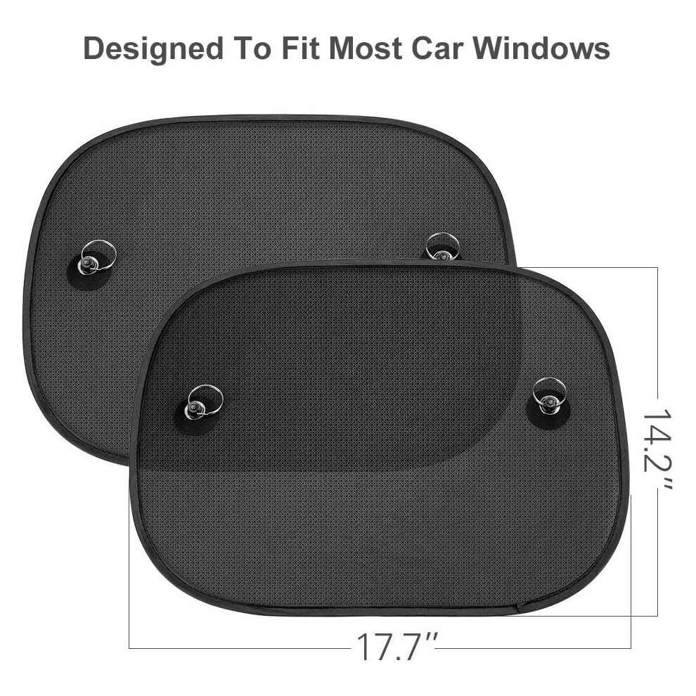 Aumotoo 2 Pack Car Side Window Sunshades Universal Harmful Uv Rays Sun