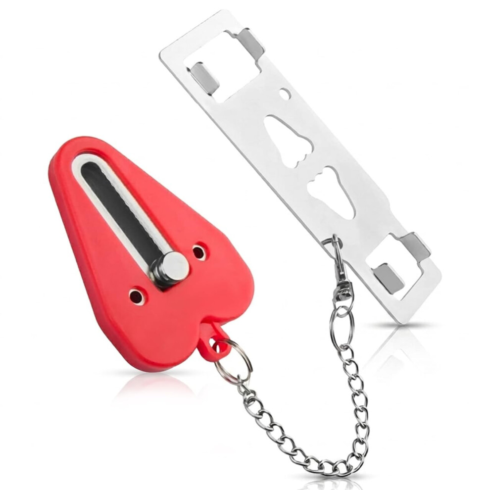 Portable Door Lock - Family Travel Airbnb Hotel School Home Apartment Must Haves Security Devices Door Locks Jammer Self Defense For Addition Xhwykzz