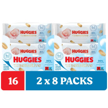 Huggies Pure Extra Care, Baby Wipes - Box with 16 Packs - 99 Percent