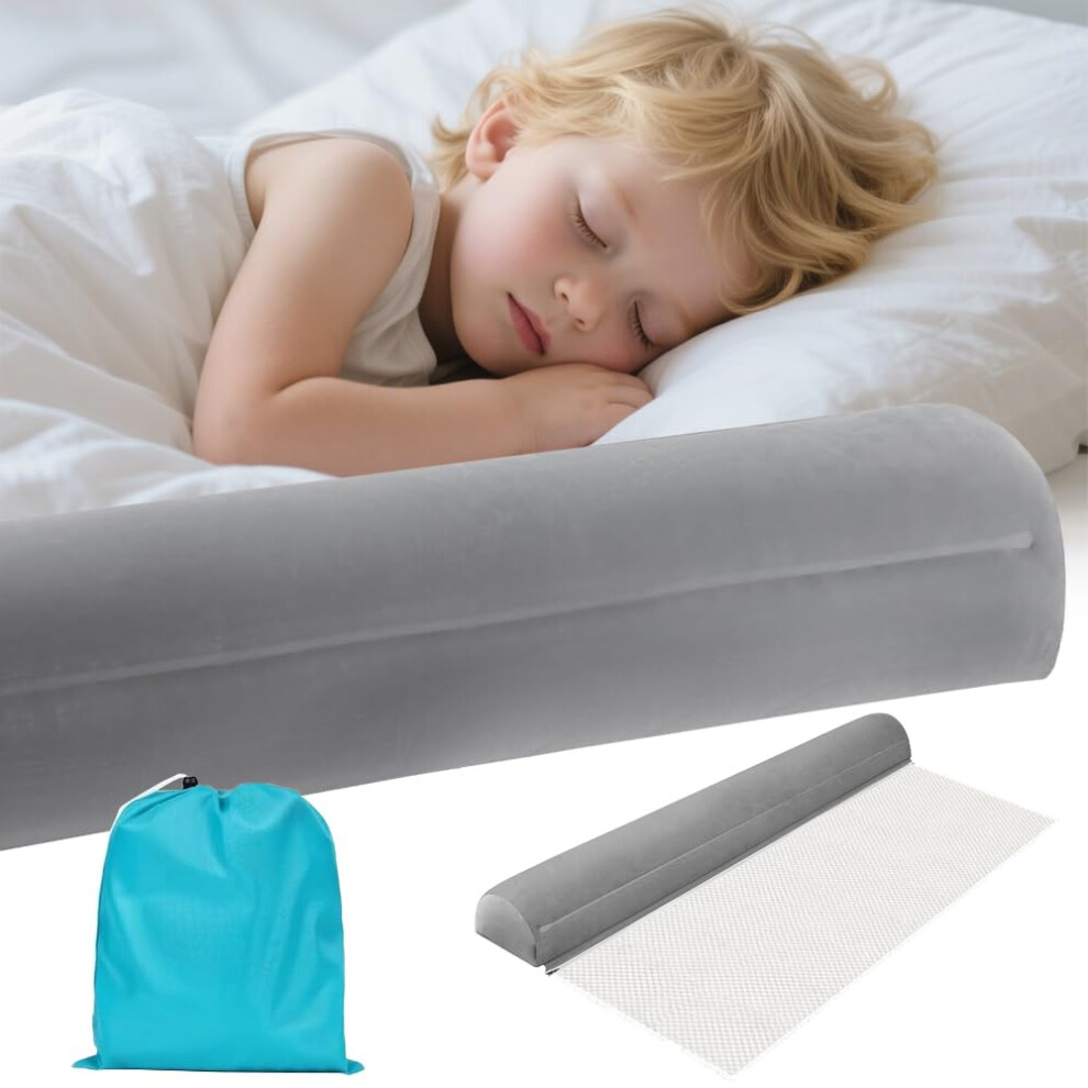 Inflatable Bed Rails For Toddlers, Portable Toddler Bed Bumper With Storage Bag, Inflatable Travel Bed Guard, Blow-Up Bed Rail For Home & Trav Jonuin