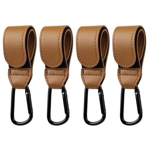 URAQT Large Buggy Clips 4PCS, Heavy Duty Pram Hooks, Universal
