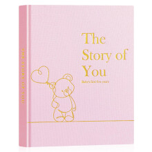 Lanpn Baby Memory Book for Boy Girl - The Story of You, Newborn Babys Keepsake Book Photo Album for New Parents, Linen Cover Baby First 5 Year Milest