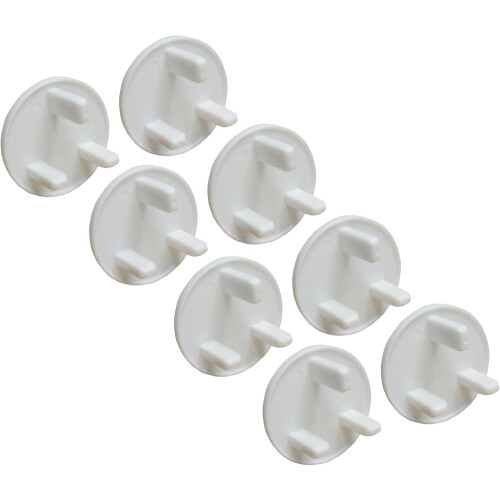 Dreambaby Home Baby Safety Socket Plug Covers - Electrical Outlet Protector Guard - 8 Pack - White