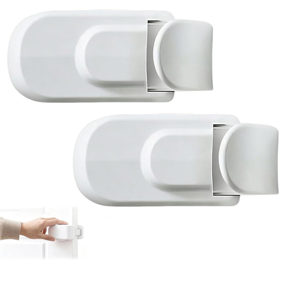Bizoi The Snap-On Door Lock Kids Can't Reach Or Defeat, Child Proof Locks For 3.5Cm Thick Doors, No Tools Or Adhesives Required, Simple Install Safet