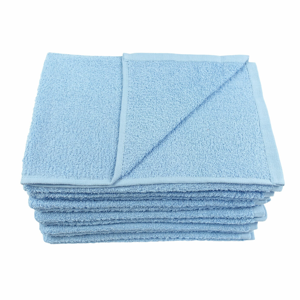 Bright Bots Terry Towelling Cloth Nappies Reusable Diapers 100% Cotton Absorbent Nappies (60 X 60) (Blue)