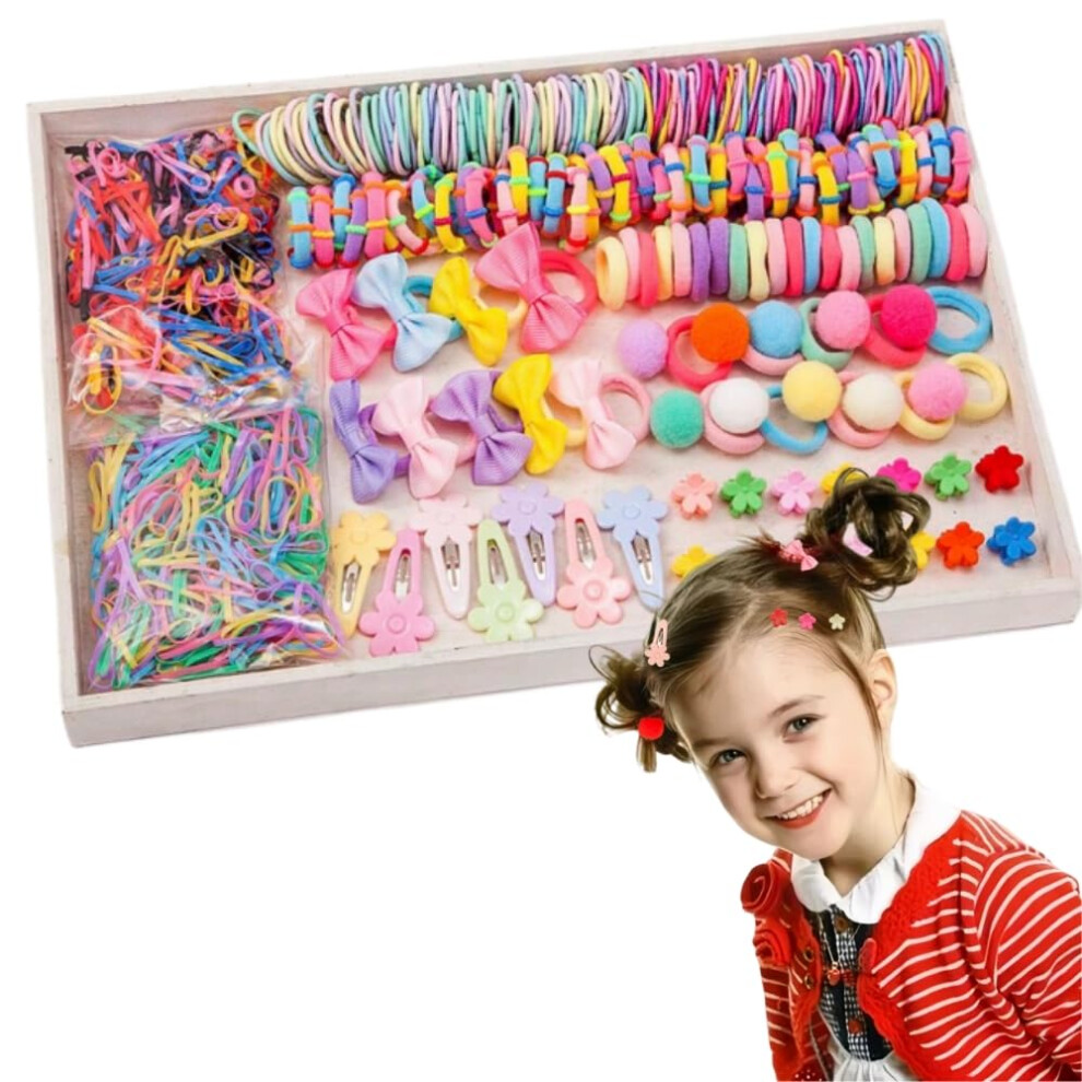 Sdxcjy 1191 Pcs Hair Bands, Elastic Hair Bands Baby Ties, Candy Colors Hair Bobbles And Ties, Elastic Ponytail Holders For Girls Kis Hair Claws Baby