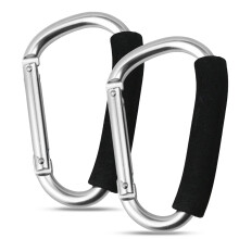 Large Buggy Clips - 2Pcs Heavy Duty Carabiner Clips With Cushion Foam
