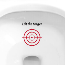 10pcs Toilet Target Aiming Stickers, Red Toilet Training Motivational Pee Target