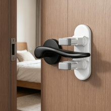 2 Pack Snap-On Door Lever Safety Locks for Baby and Kids, Child Door