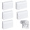 UK Plug Socket Covers 5PCS, Childproof Double Socket Protector, 1