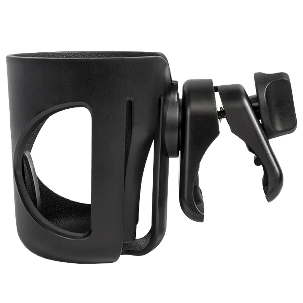 Ihmeiju 360 Degrees Rotating Stroller & Bike Cup Holder - Large Caliber Designed For Walker, Wheelchair, Scooter (Black)
